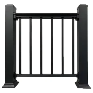 High Quality Aluminum Alloy Metal Deck Stairs Handrail Outdoor Vertical Balustrade Balcony Railing for Villa & Staircase