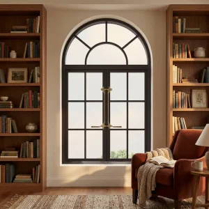 High Quality Aluminum Double Glass Awning Outside Hung Windows Grid for Bathroom Living Room Apartment Bedroom