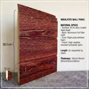 High Quality Embossed Metal Wall Panels for Farmhouse Walls