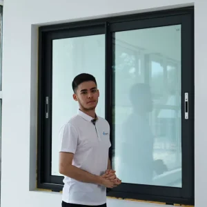 High Quality Factory Price Customized Double Glazed Glass Aluminum Alloy Profile Metal Sliding Window