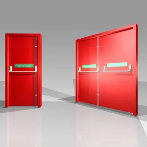 High Quality Fire Rated Metal Steel Doors Metal Entrance Door