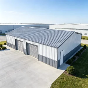 High Quality Heavy Prefabricated Industrial Workshop Warehouse Insulated Steel Building with 50 Year Life Span
