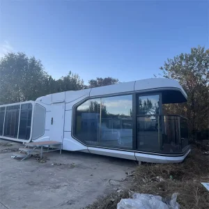 High Quality Low Price Modern Prefab House Space Capsule Design Apple Cabin Steel Structure Movable Homes