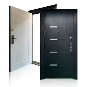 High Quality Metal Design China New Main Door Design Front Security Exterior Metal Black Kingdom Doors Steel Door