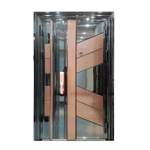 High Quality Pure 304 Main Stainless Steel Metal Entrance Doors