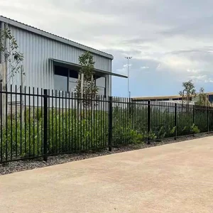 High Quality Security Black Powder Coated Galvanized Metal Steel Tubular Fence Ornamental Zinc Steel Picket Fence for Garden