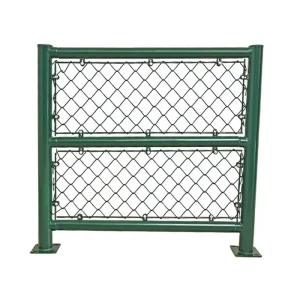 High Quality Stadium Chain Link Fence Galvanized Diamond Mesh Fence for Sports Field Playground