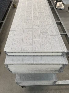 High Quality Steel Metal Decorative Siding Sandwich Panel Pu Foam Core Waterproof Fire Resistant B1 B2 Grade