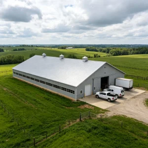 High Quality Steel Structure Chicken House Prefab Poultry Housing System for Large Scale Farm