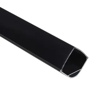 High Quality T Slot Half Round Shape Led Profile Aluminum Extrusion Black Industrial Aluminum Led Profiles
