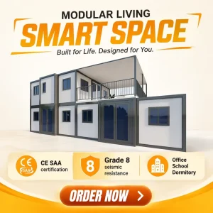 High ROI Luxury 2 Story Triple 20ft Unit Expandable Container House with Veranda Prefabricated Modular Villa for Resort