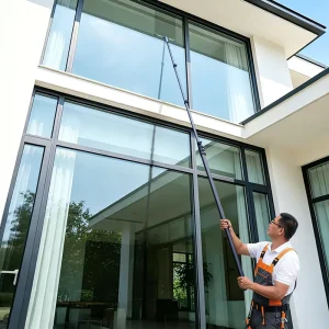 High Rise Window Cleaning Tools 8 Meter 6 Section Twist Lock Carbon Fiber Telescopic Pole