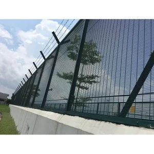 High Security Anti Climb Steel Hot Dip Galvanized 358 Fence for Industrial Commercial Residential Airport Boundary Railway Power
