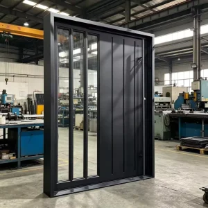 High Security Single Wrought Iron Exterior Apartment Doors with Anti Theft Lock and Fire Prevention for Home Main Entrance