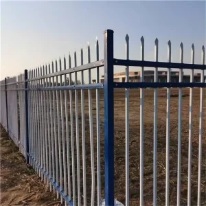 High Security Zinc Steel Palisade Fence Galvanized Anti-Climb Garden Boundary Fence Anti-Rust Fence Panel Residential Community