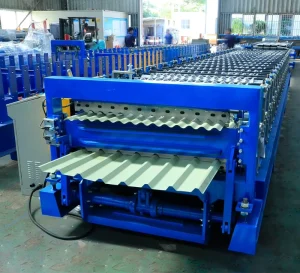 High Speed New Double Layer Metal Roofing Panel Roll Forming Machine with Bearing & Gear Core Components