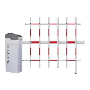 High-Speed RFID Card Anti-Tailgating 2-Way Brushless Motor RS485 Communication Metal Barrier Boom Gate Access Control