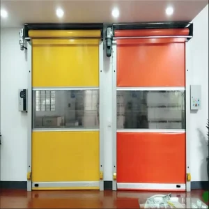 High Speed Rapid Shutter Steel Door Waterproof Rolling Fast Metal Fire Rated Roll Finished PVC Stainless Steel Main Material