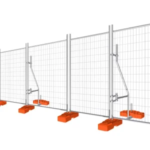 High-Strength Galvanized Portable Temporary Construction Fence Welded Removable Australia Temporary Fence