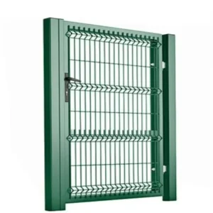 High-Strength Galvanized Rigid 3D Curved Wire Mesh Fence Panels with Peach Post, Farm and Highway Security Fence
