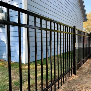 High Strength Hot Dip Galvanized Zinc Steel Powder Coated Garden Security Fence for Residential and Commercial Use