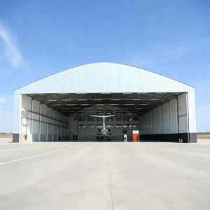 High Strength Prefabricated Clear Span Steel Frame Hangar for Boeing Airbus Maintenance Workshop Industrial Manufacturing