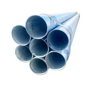 High Strength Q235B Hot Dipped Galvanized Round Pipe 219mm Large Diameter Rust Proof GI Tube for Underground Drainage System