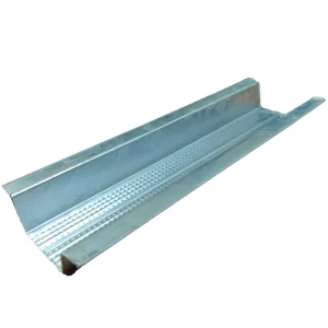 High Strength Steel Hat Channel Drywall Partition Components Soundproof Metal Studs 70X35X22mm Workshop Warehouse Construction