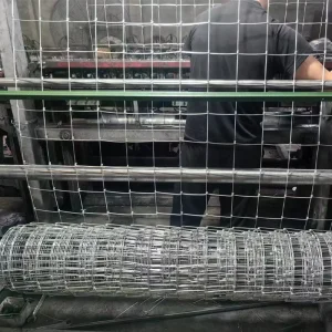 High-Tensile Fixed-Knot Woven Wire Galvanized Field Fence for Cattle, Deer, and Paddocks