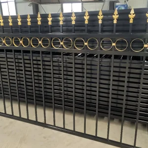 High-Tensile Metal Steel Security Fence Rigid Tubular Metal Picket Fencing for Industrial Parks and Private Estate Protection