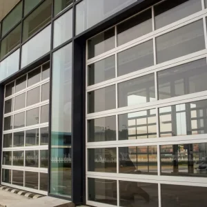 High Visibility Tube Grille Gate Electric Connecting Rolling Door with Remote for Shop Front Modern Aluminum Lattice Shutter