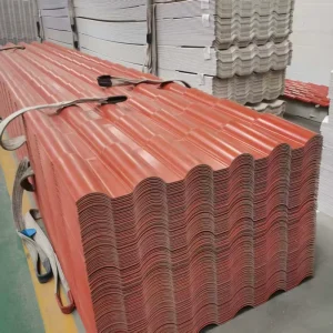 High Wave Colorful Synthetic Resin Roma Roofing Sheet Modern Design ASA Coating For Outdoor Temple Farm Renovation