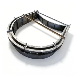 High quality Rapid Special Arched Welded Steel Panel Precast Mold Crash Barrier Formwork for Highway Roadbed Protection