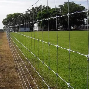 Hinged Joint Hot Dip Galvanized Wire Security Deer Fencing Mesh Roll Fixed Knot Cattle Sheep Lamb Field Farm Fence Stiff Stay