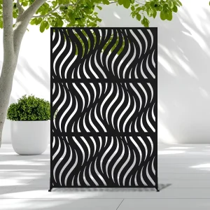 Hollow out Laser Cut Fencing Decorative Garden Privacy Steel Screen Dividers Partition