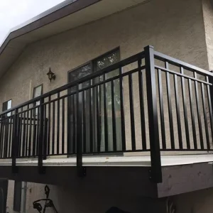 Home Balcony Aluminum Alloy Guardrail Metal Fence Garden Railing