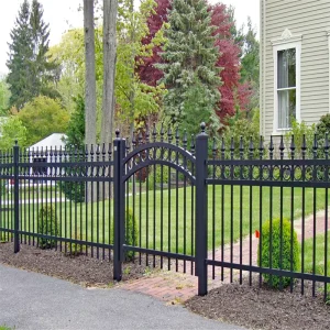 Home Garden Decorative Hot Dipped Galvanized Security Metal 6ft X 8ft Wrought Iron Fence