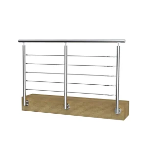 Homedeco Modern Stainless Steel Stair Railing Metal Balusters Balustrade System DIY Installation for Villa Fashion Hand Rail