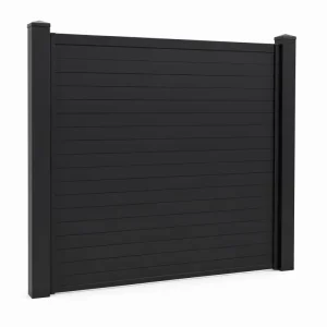 Horizontal Aluminium Privacy Fence Panel Fully Enclosed Extruded Slat Powder-Coated Backyard Garden Boundary