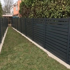 Horizontal Aluminum Slat Security Fence Panels for Balcony and House Privacy