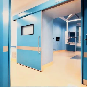 Hospital OT Room Hermetic Door Automatic Single Opening Door Thermal Sound Insulated Sliding Medical Airtight Door Hospital Door