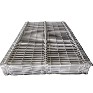 Hot Dip Galvanized Carbon Steel 3D V Bend Twin Wire Fence Panel (Model FP3D) with CE ISO for Yard Security Easy Assembly