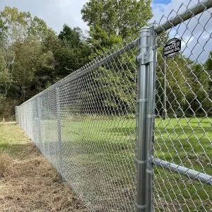 Hot-Dip Galvanized Chain Link Fence, Diamond Wire Mesh, Farm and Security, 4ft 6ft 8ft 10ft, ISO9001, OEM/ODM Factory