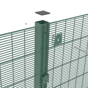 Hot-Dip Galvanized Diamond Mesh Fence with Square Holes Metal Frame Welding and Cutting