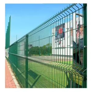 Hot-Dip Galvanized Heat-Treated 3D Wire Mesh Fencing Green PVC-Coated for Playgrounds
