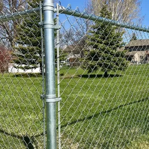 Hot-Dip Galvanized Heat Treated Chain Link Mesh For Railroad Perimeter Fencing & Track Safety Enclosures
