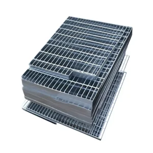 Hot Dip Galvanized Heavy Duty Anti Slip Serrated Welded Platform Walkway G303/30/100 Steel Grating