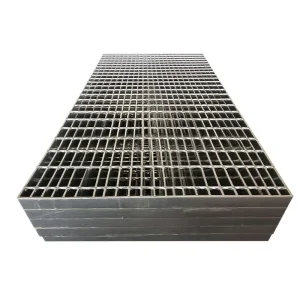 Hot-Dip Galvanized Heavy-Duty Serrated Metal Walkway Flooring Steel Grating for Offshore Platform