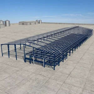 Hot Dip Galvanized Steel Structure Building Prefab Metal Frame Workshop Garage Farm Shed Steel Construction