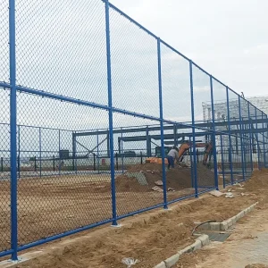 Hot Dipped Galvanized Chain Link Fence Steel Frame 1.8M Height Wire Gate for Farm Basketball and Tennis